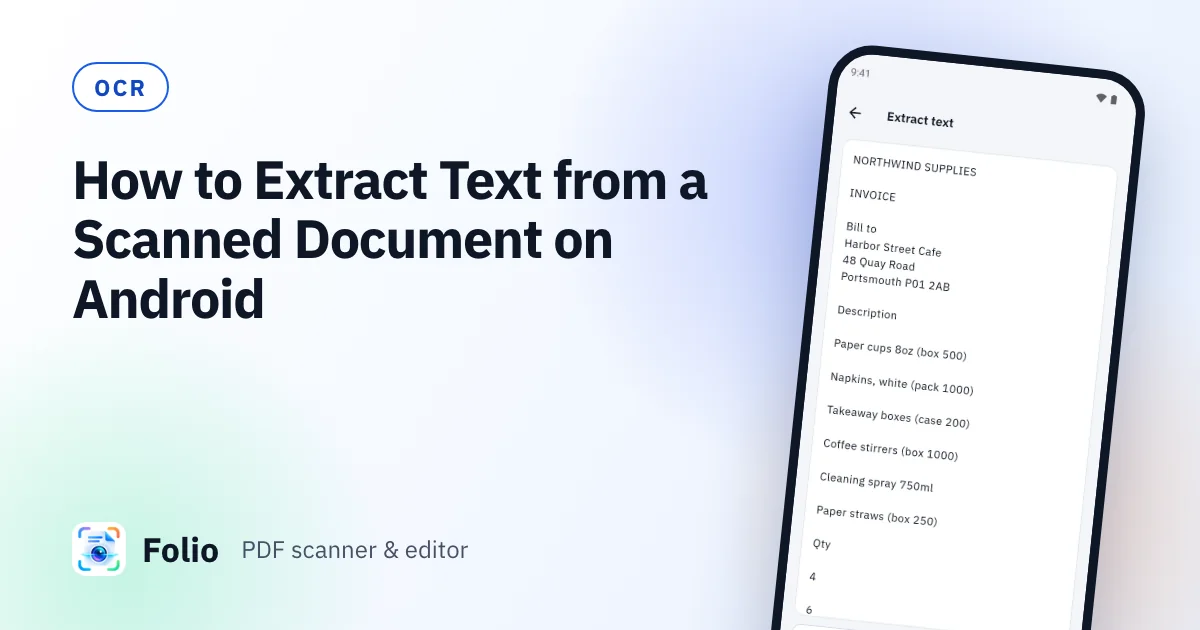 Cover image: How to Extract Text from a Scanned Document on Android